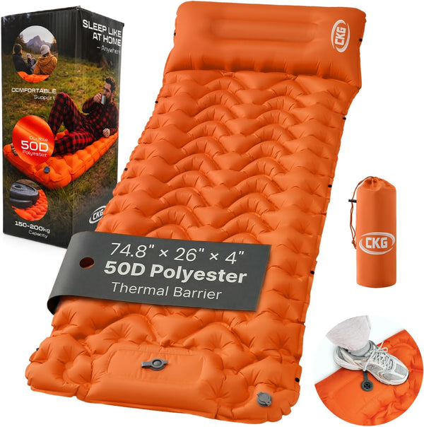 Camping Sleeping Pad with Thermal Barrier