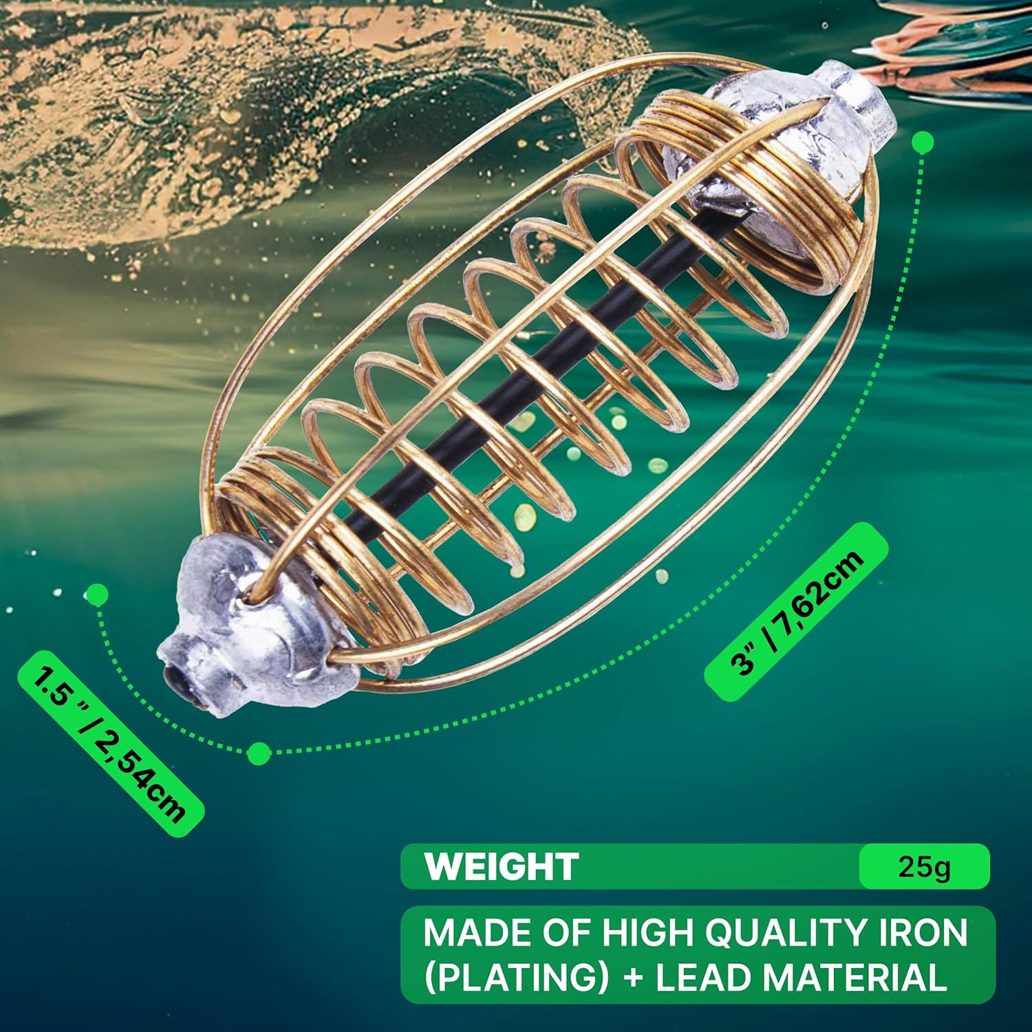 Spring Fishing Feeder Carp Сrucian Bream Tackle 10pcs