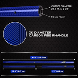 CKG Carbon Fiber Travel Handle