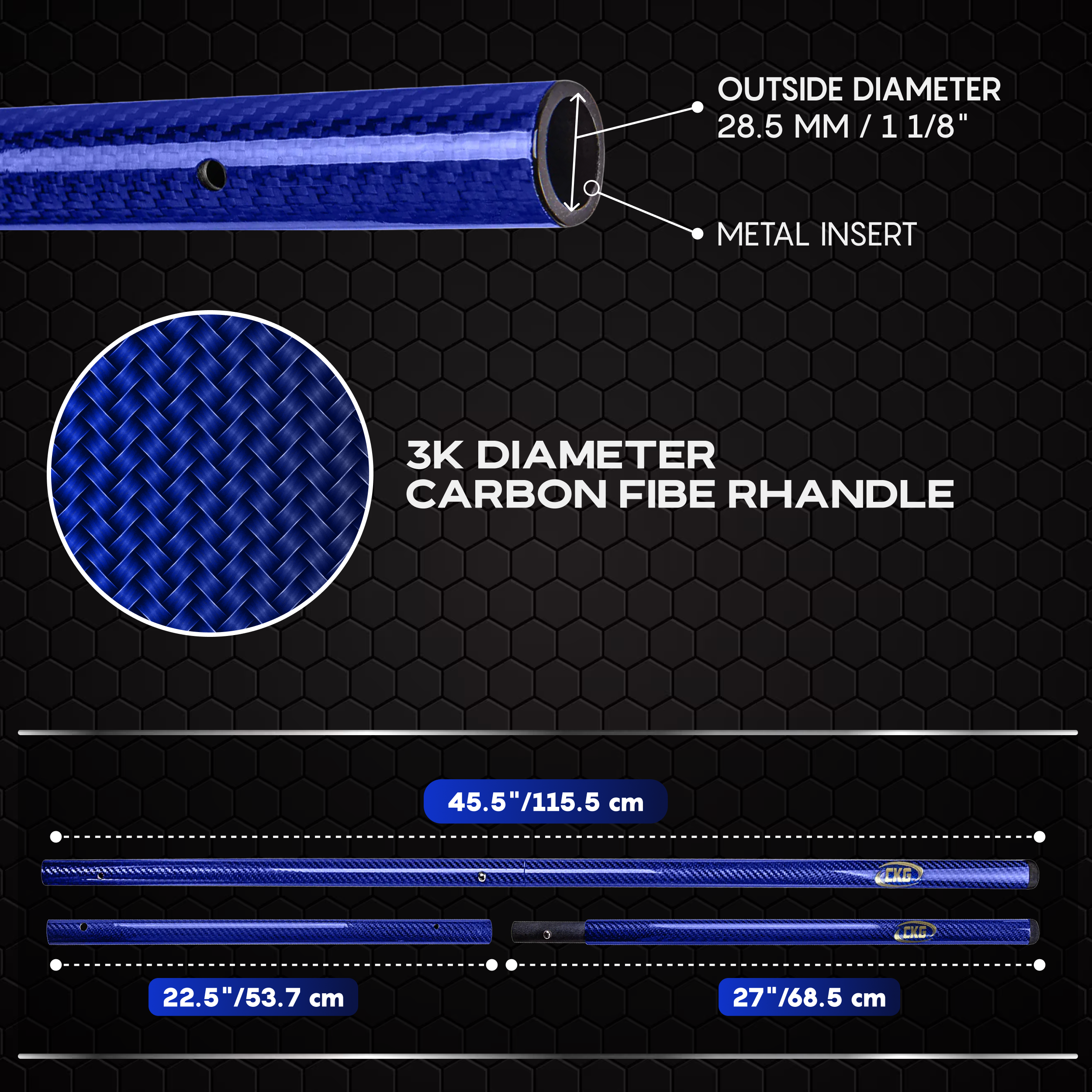 CKG Carbon Fiber Travel Handle