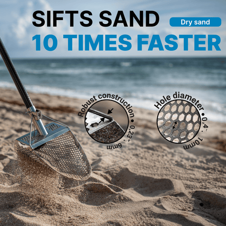 CKG 11x8 Sand Scoop with Carbon Handle