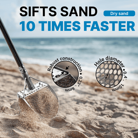 CKG 9x6 Sand Scoop with Carbon Handle