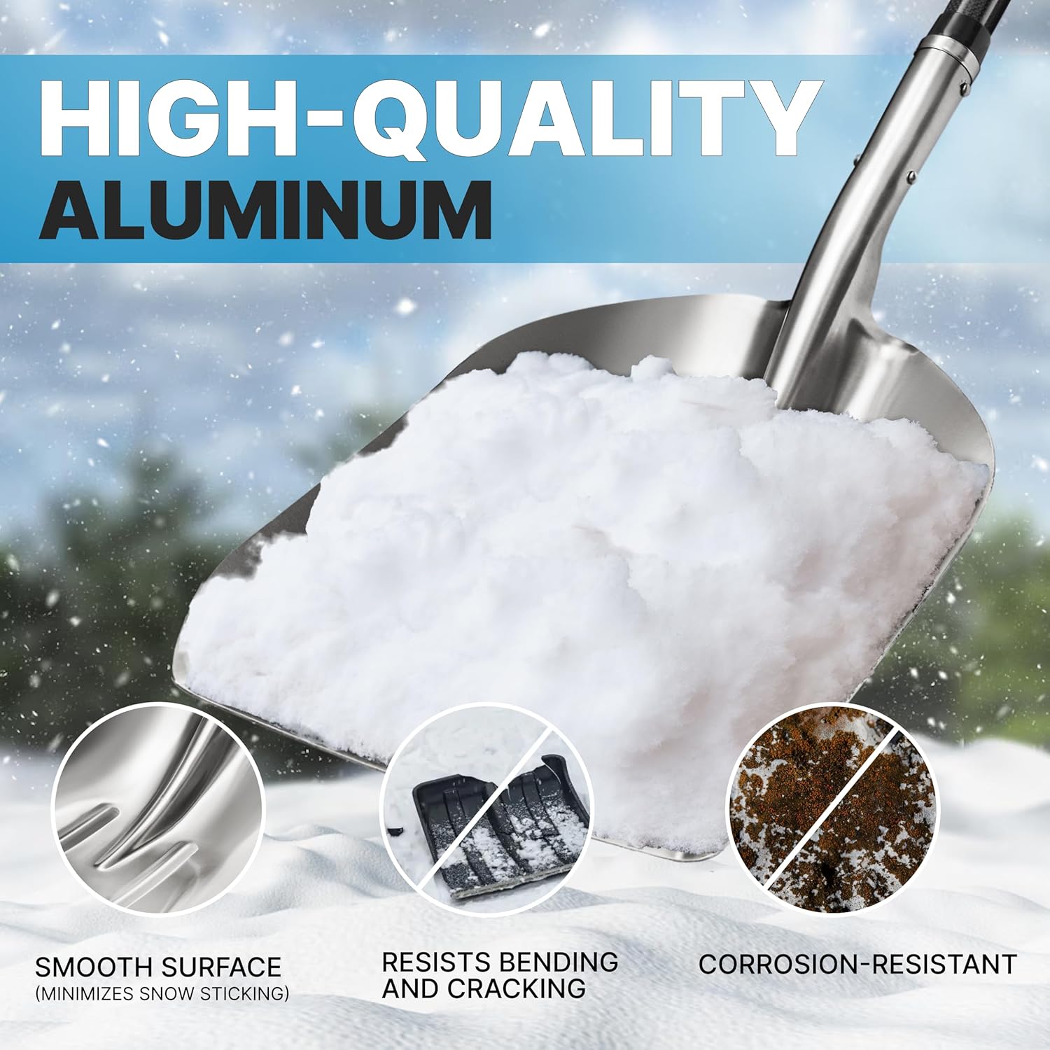 Aluminium Snow Shovel