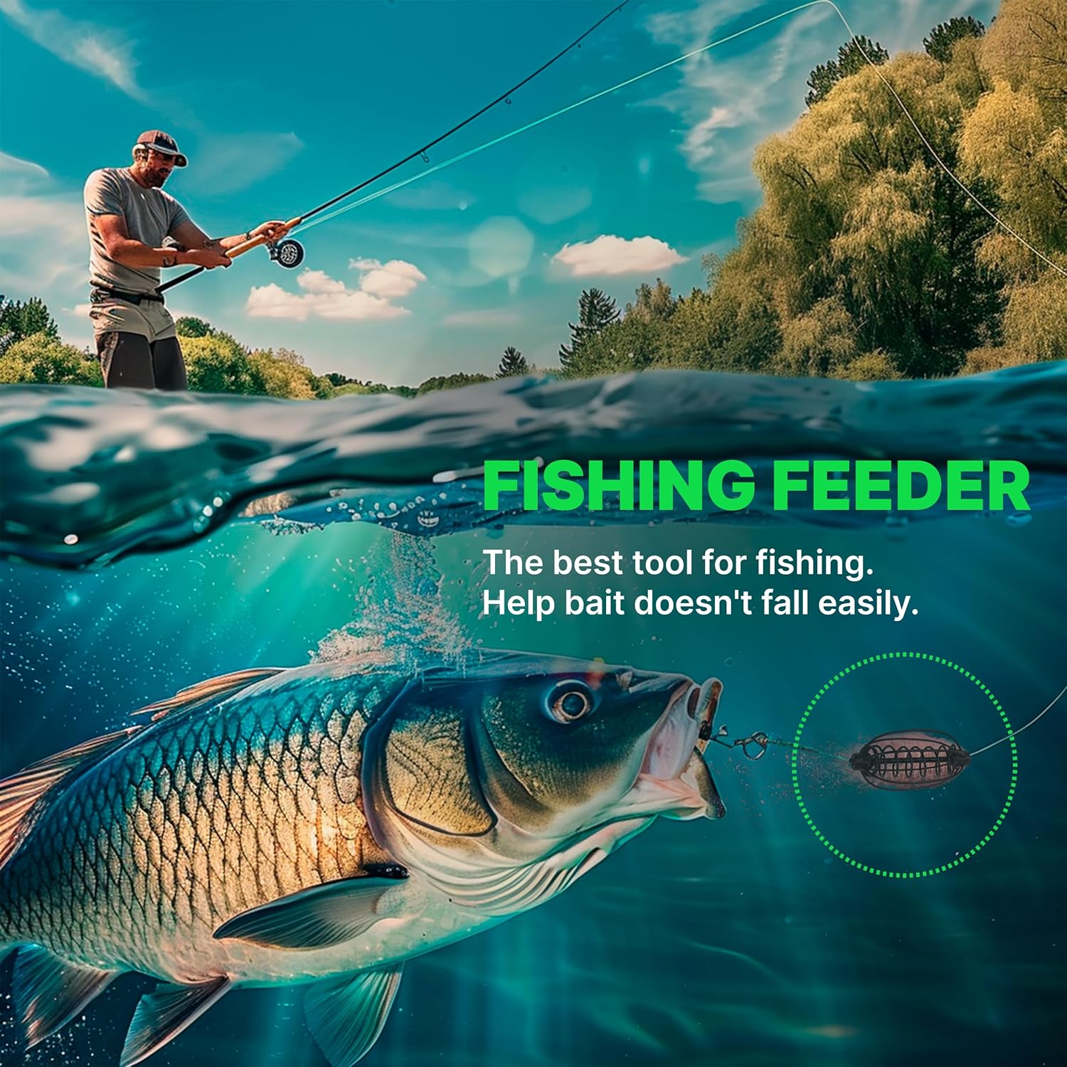 Spring Fishing Feeder Carp 10pcs