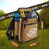 CKG Metal Detecting Finds Bag Waist Digger Pouch Tools, Khaki