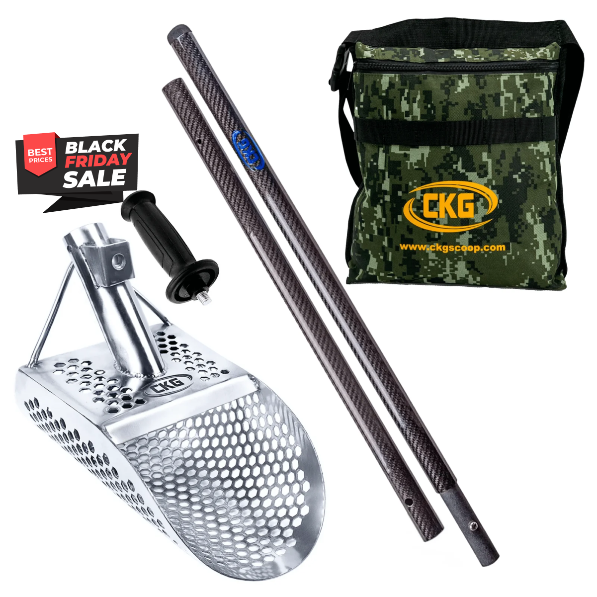 CKG Hex-7 Sand Scoop with Carbon Handle