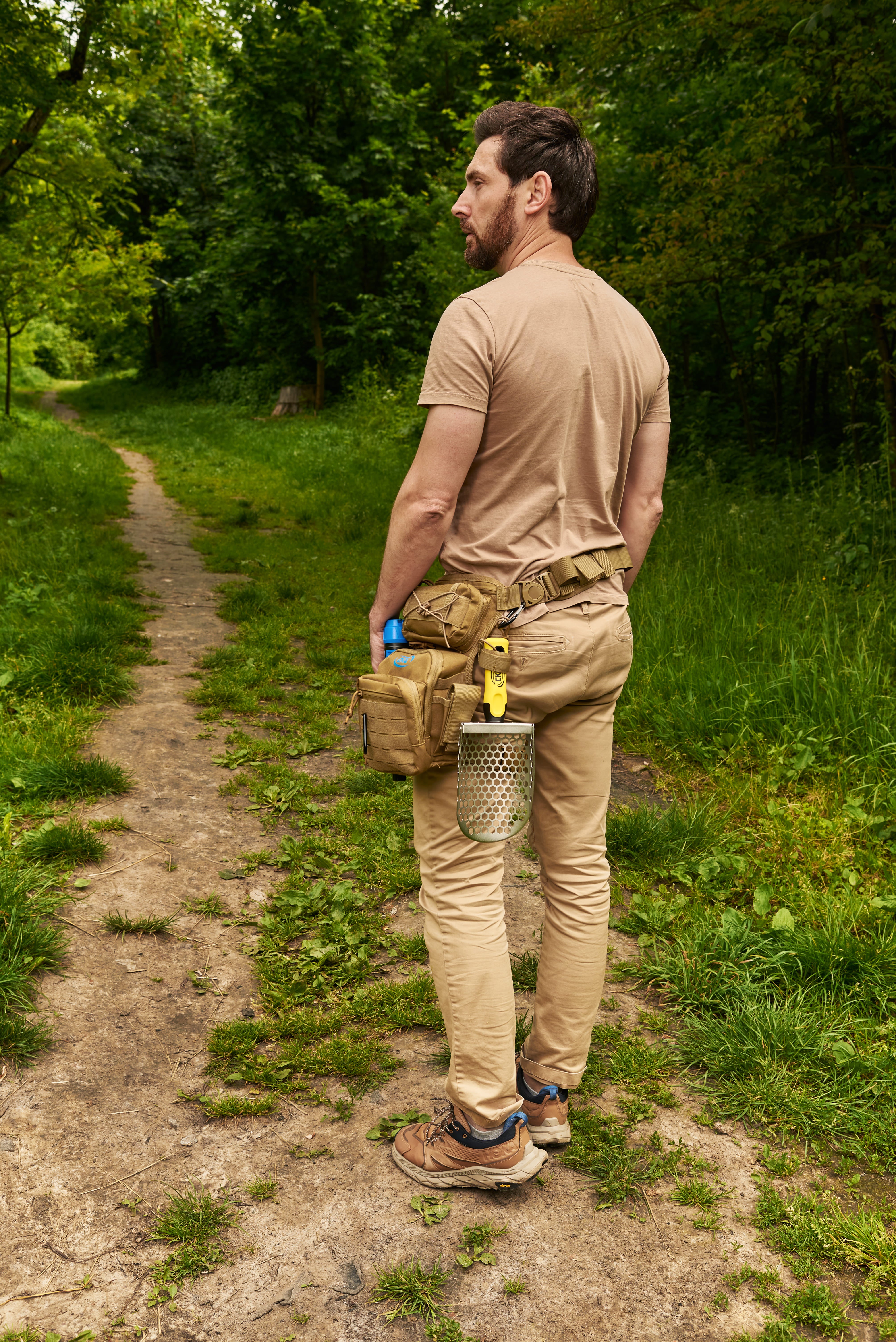 Khaki Metal Detecting Tool Bag – Tactical Waist Pouch