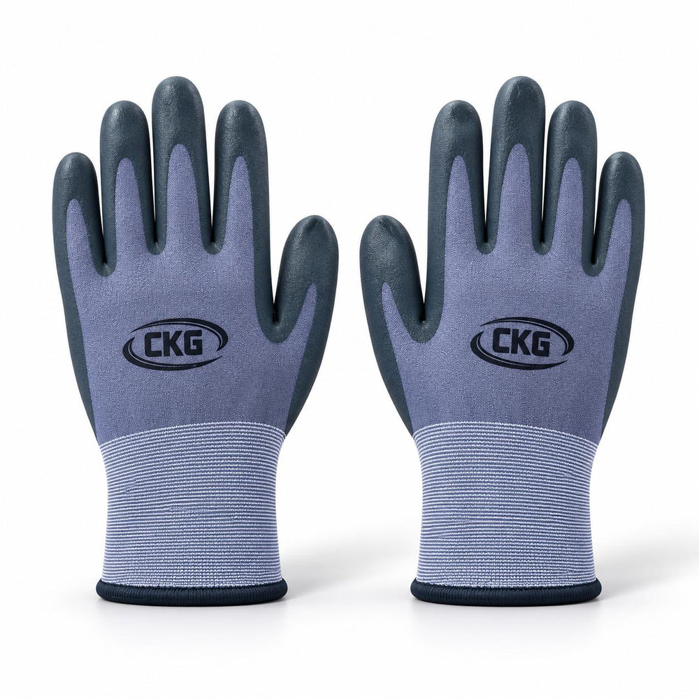CKG Grip Gloves, back of the hand with CKG logo
