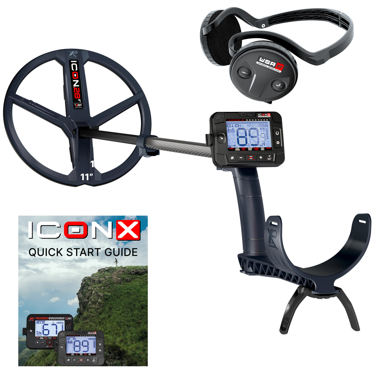 XP ICON X Metal Detector with WSA ST Wireless Headphones