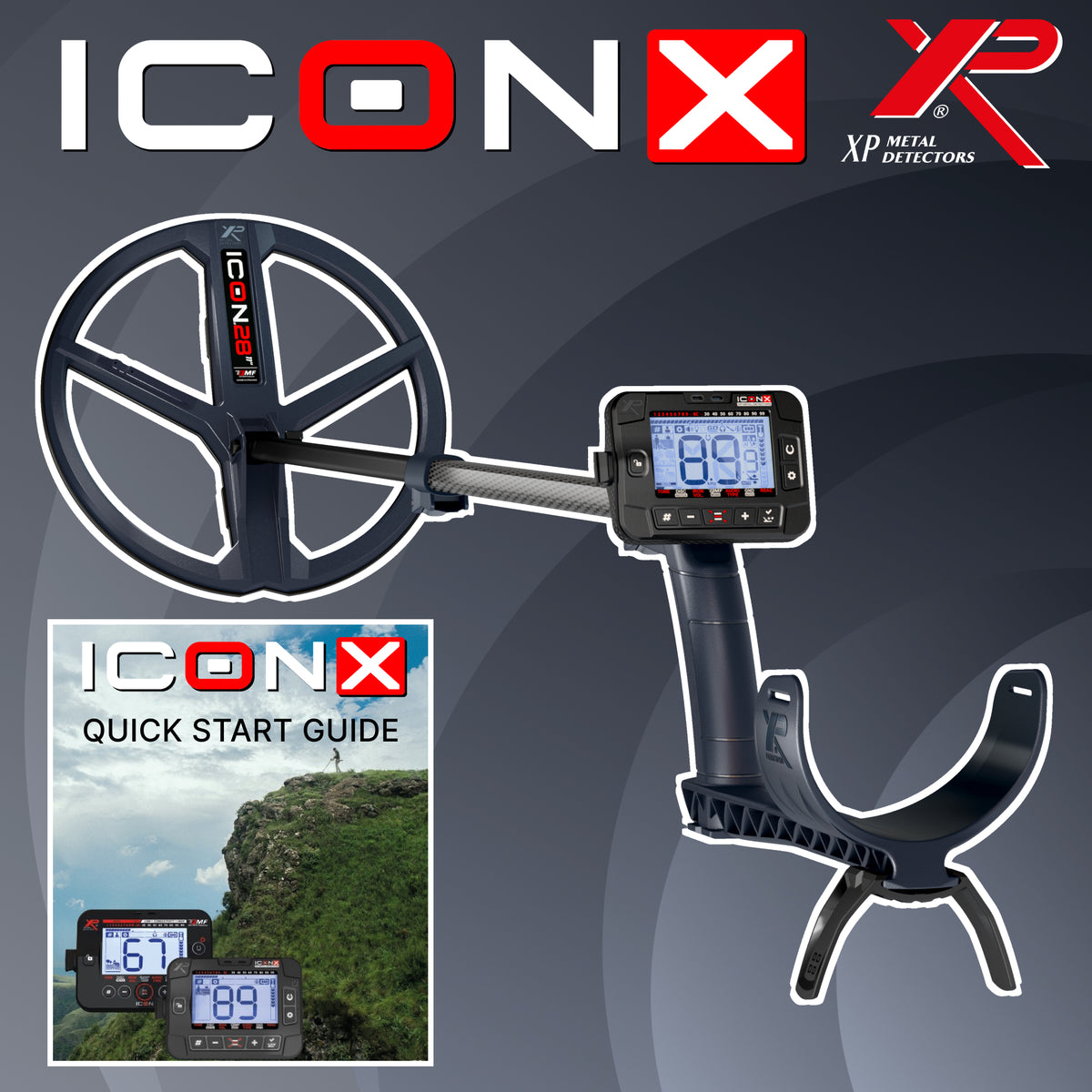 XP ICON X Metal Detector with 11" FMF Coil & Remote - view 2