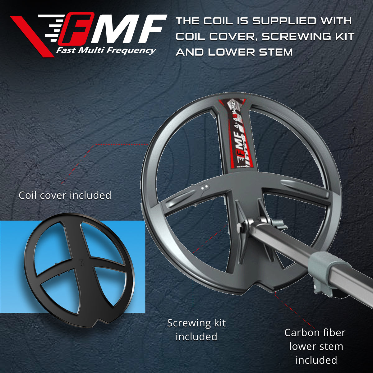 XP 11" FMF Search Coil for DEUS II & ICON - view 3