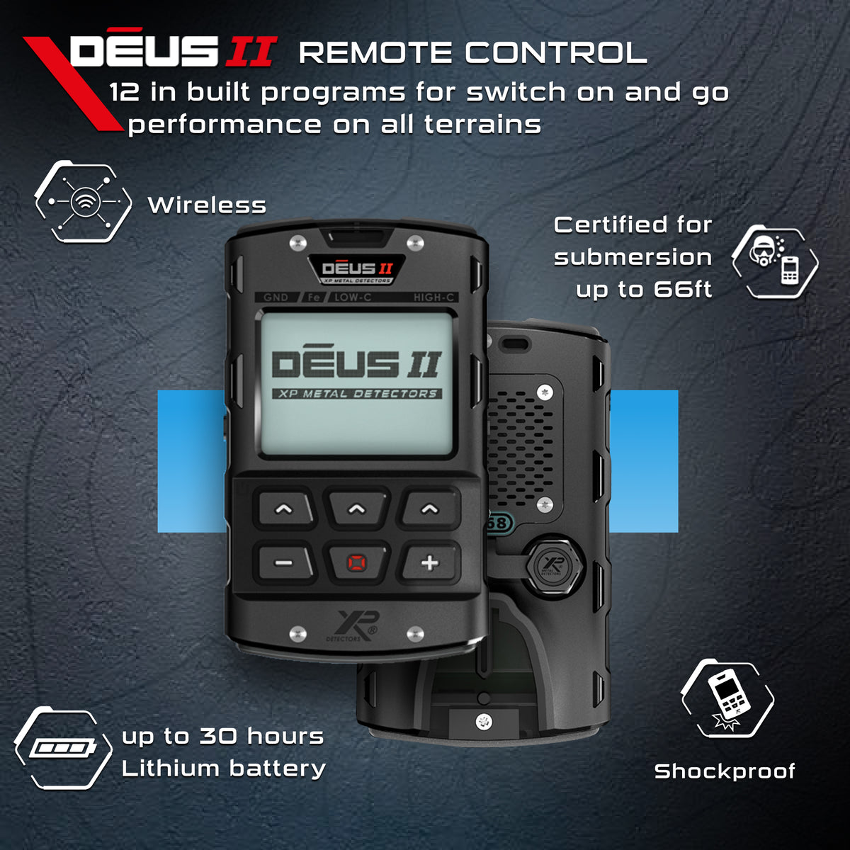 XP DEUS II Full ST Metal Detector – 11" FMF Coil, Remote & WS6 ST Headphones - view 4