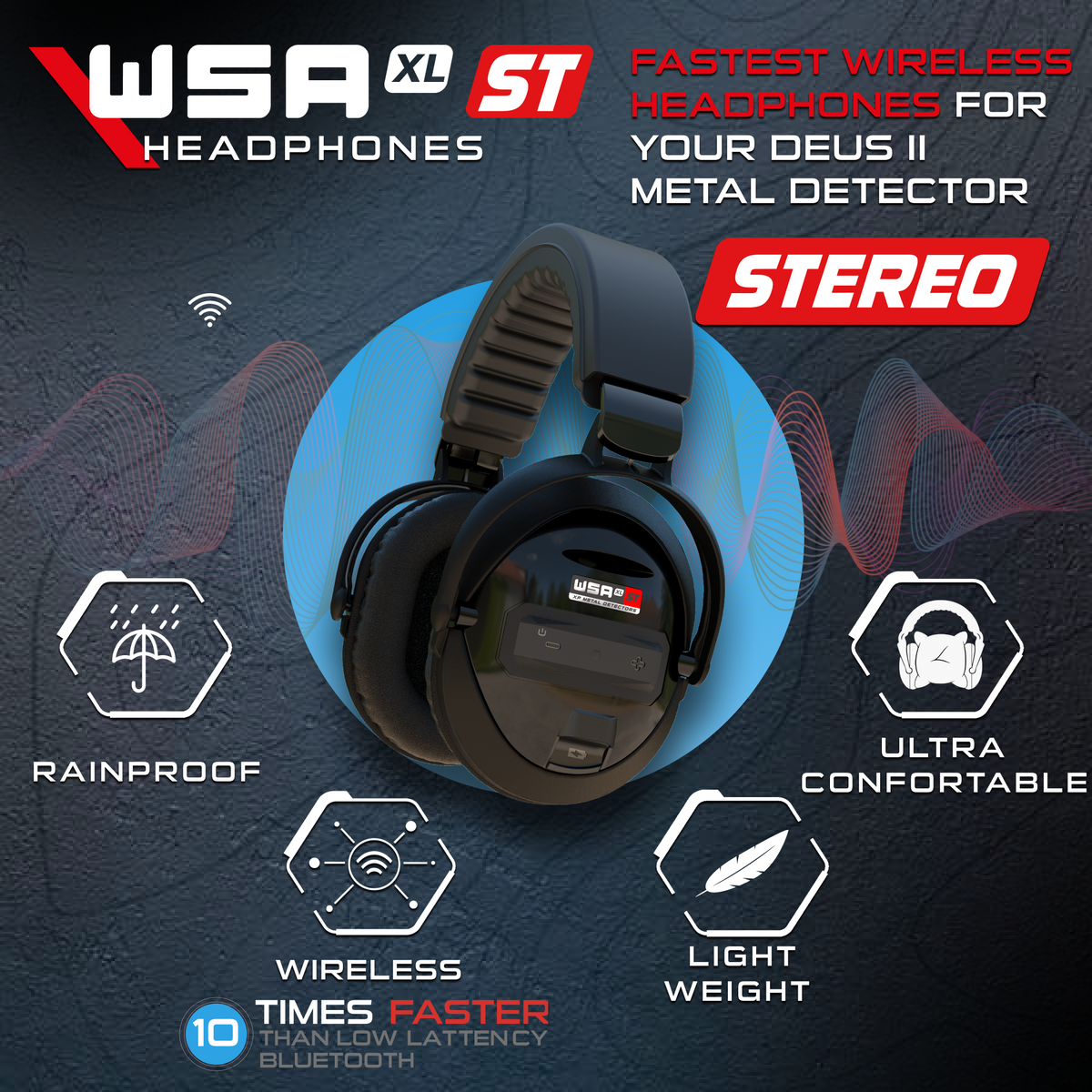 XP WSA XL ST Wireless Headphones for DEUS II & ICON - view 2
