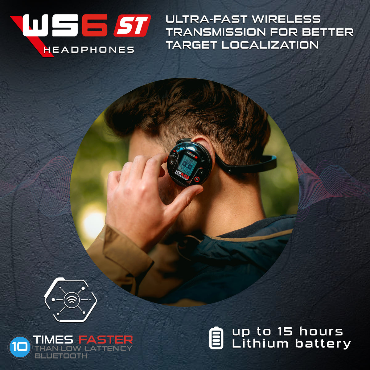 XP WS6 ST Wireless Headphones for DEUS II - view 4
