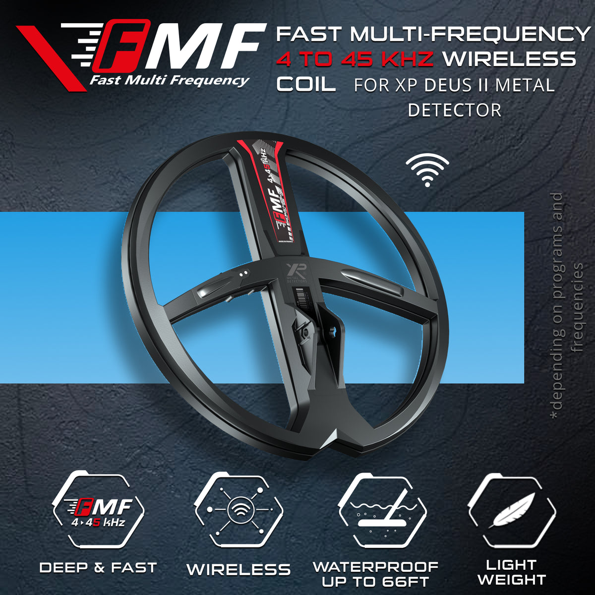 XP 9" FMF Search Coil for DEUS II & ICON - view 2