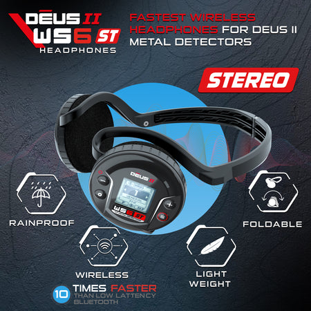 XP DEUS II Full ST Metal Detector – 11" FMF Coil, Remote & WS6 ST Headphones - view 6