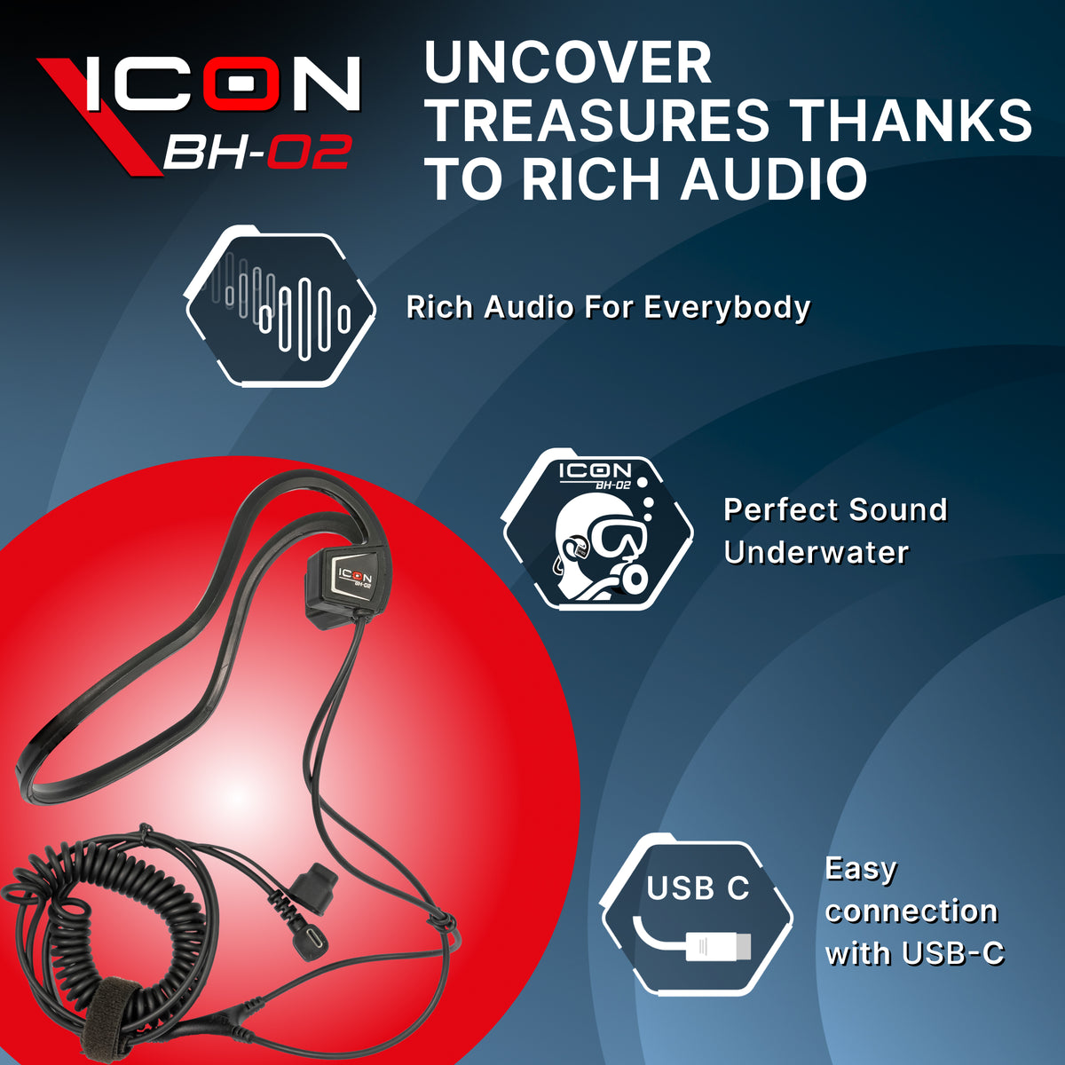 XP BH-02 Waterproof Bone Conduction Headphones for ICON - view 4