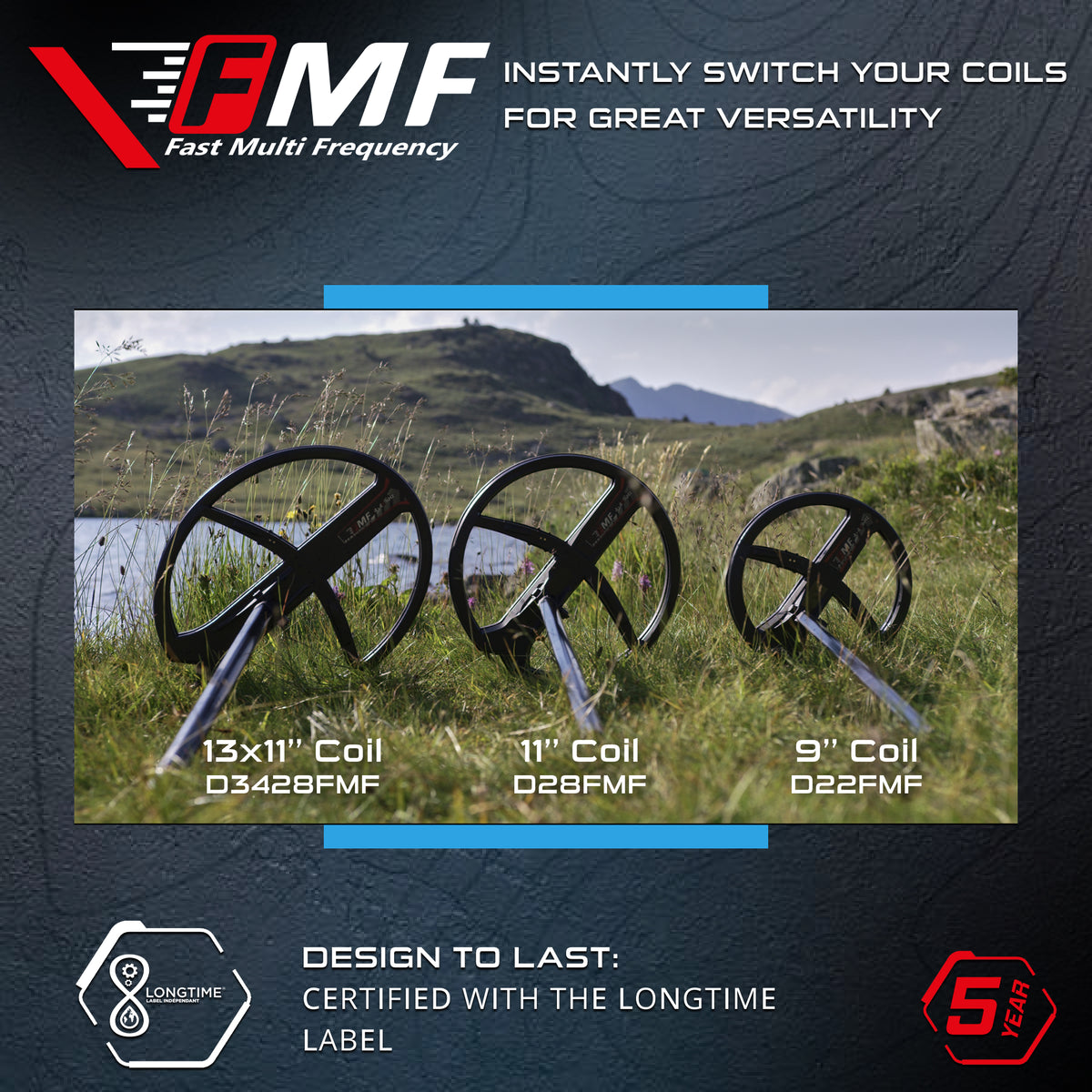 XP 11" FMF Search Coil for DEUS II & ICON - view 6