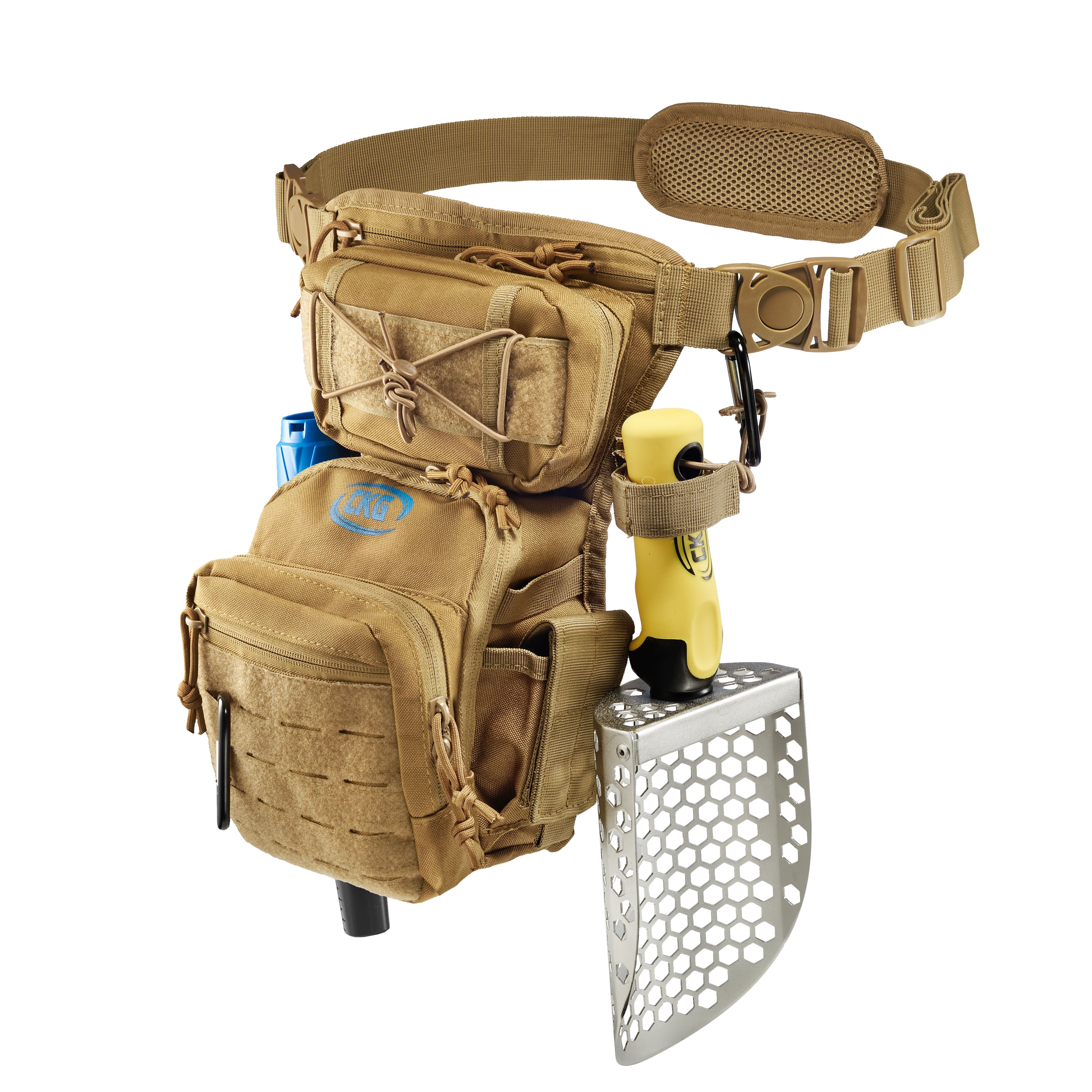 Khaki Metal Detecting Tool Bag – Tactical Waist Pouch