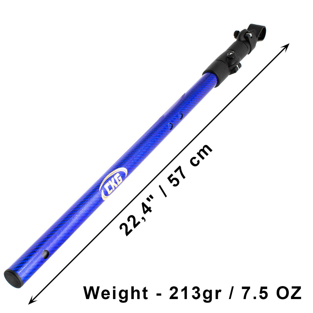 CKG Telescopic Carbon Shaft for Minelab Equinox Metal Detector Blue