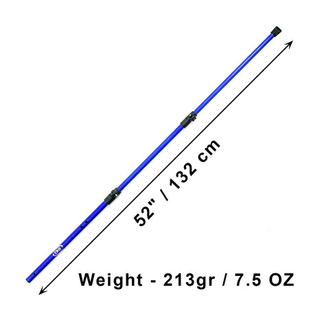 CKG Telescopic Carbon Shaft for Minelab Equinox Metal Detector Blue