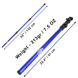 CKG Telescopic Carbon Shaft for Minelab Equinox Metal Detector Blue