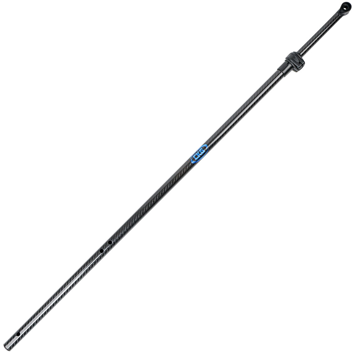 equinox fishing pole CKG 3k Carbon Fiber Upper & Lower Shaft Rod Full Set for Minelab Equinox 600/800 Metal Detector Lightweight Detecting Replacement Pole – Black
