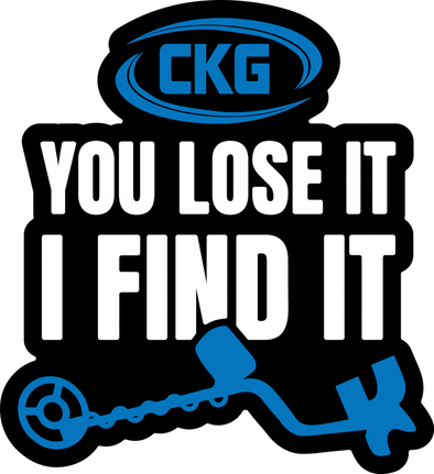 CKG Metal Detecting Sticker You Lose it I found it, Car, Fridge, Metal Detector