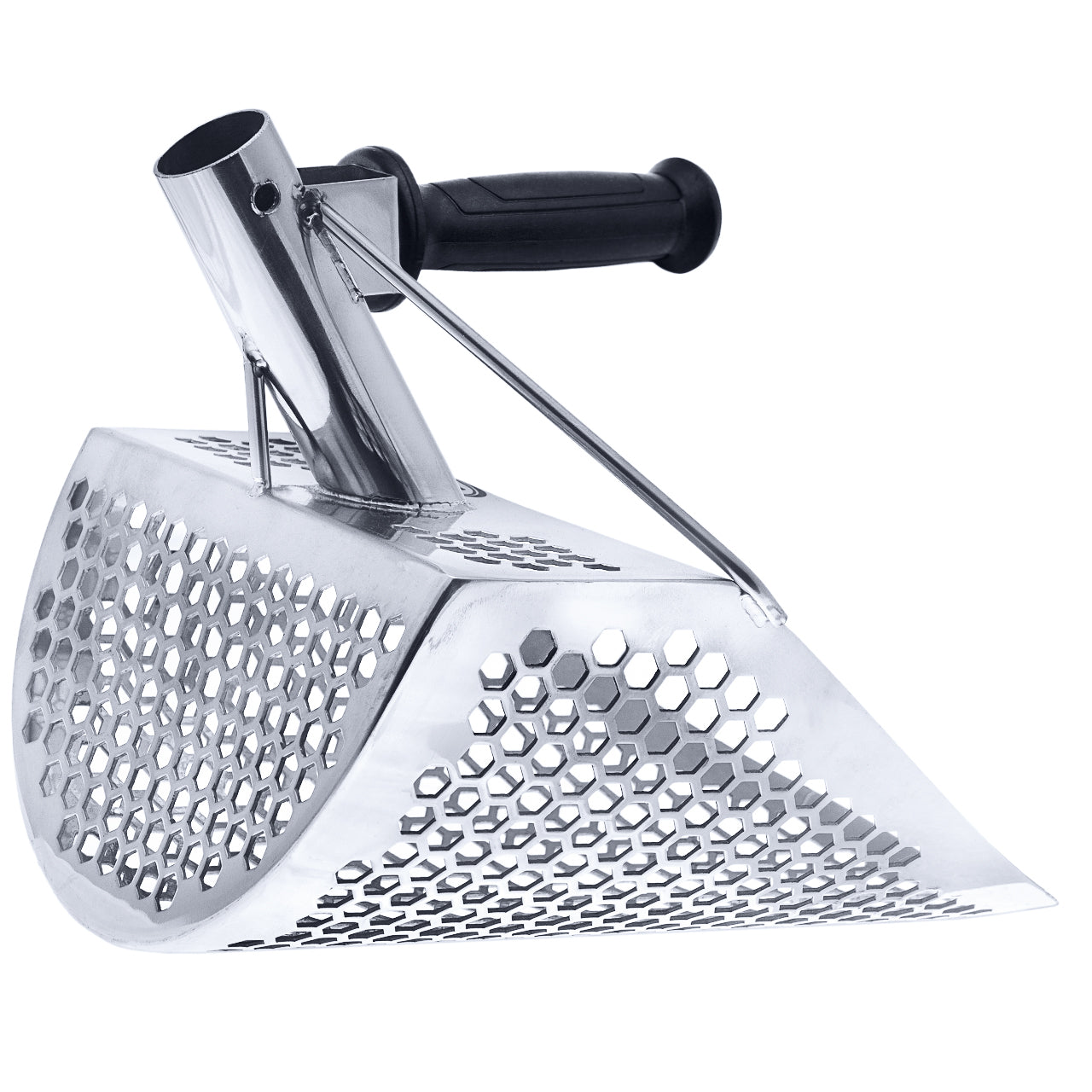 CKG Sand Scoop Handle Pole For Metal Detecting – 304 Stainless Steel – Carbon Rod – Made In USA